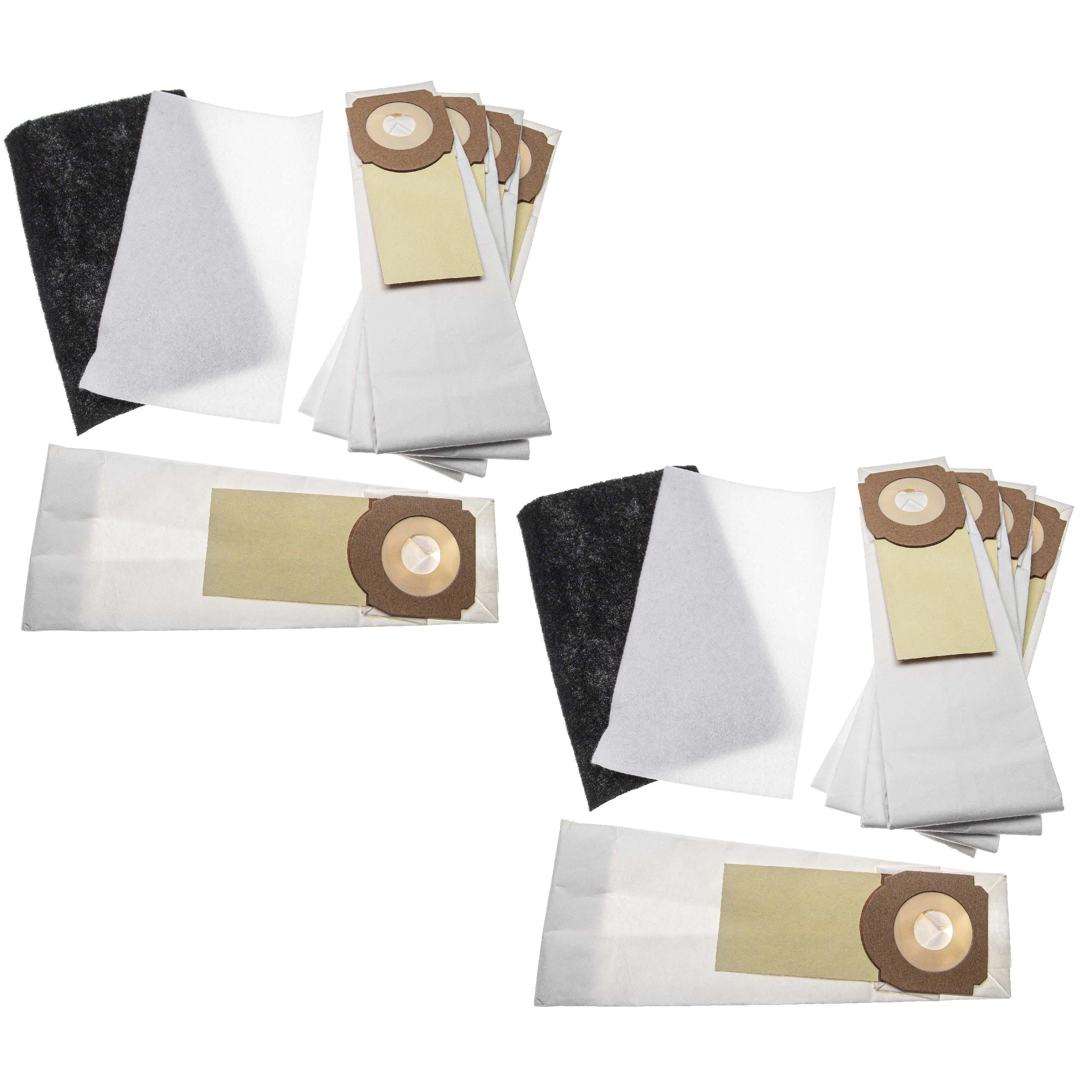 vhbw Lot de sacs (papier) + filtre avec 14 pièces compatible avec Hoover Athyss STB236 011, STB356 011, STB356 021, STG750 011 1, STR755 011 - 4