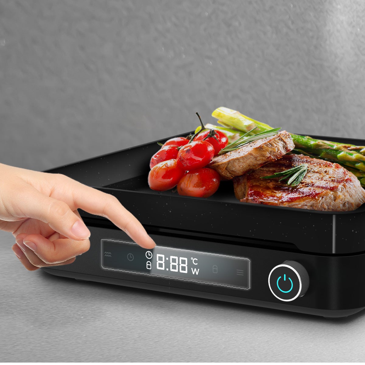 Cecotec Digitale Airfryer Van 9L Met Raam - Airfryer Cecofry Panoramic 9000 Digitale Luchtfriteuse 9 L Met Venster 2700 W Mobiele Scheidingswand Dubbele Temperatuur 80 200 C 8 Modi Multifunctioneel Aanraakpaneel