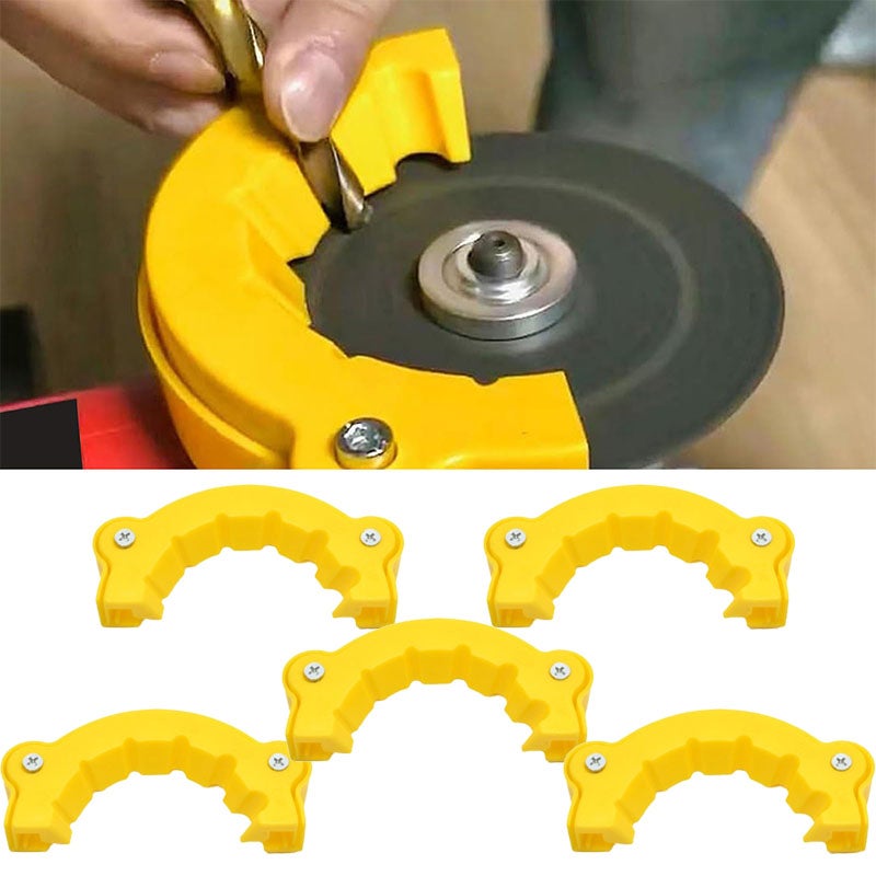 5 Pezzi Smerigliatrice Angolare, Smerigliatrice Portatile Per Trapano, Dispositivo Ausiliario 13 5 7 1 9 Cm Giallo 94373854