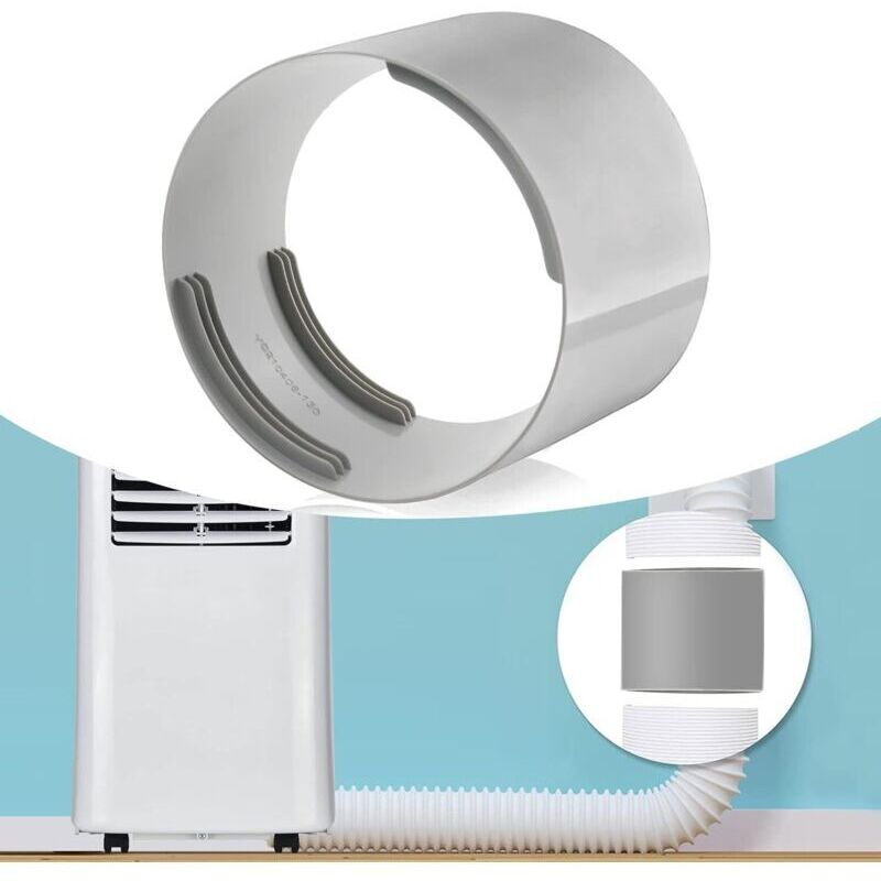 Enowelir Racord pentru aer condiționat 130 mm, Adaptor pentru țeavă de evacuare, Conector filetat universal, Ventilator mobil