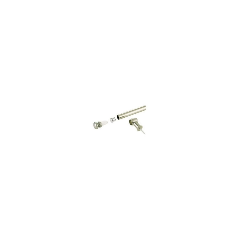 Embout contemporain - Décor : Chromé - Matériau : ABS - Pour tube de diamètre : 16 mm - OPES - 2
