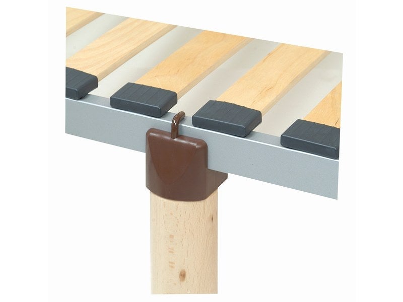 4 Gambe Per Letto In Ferro - Altezza 40 Cm, Con Viti E Tappi Antigraffio - Foto 7