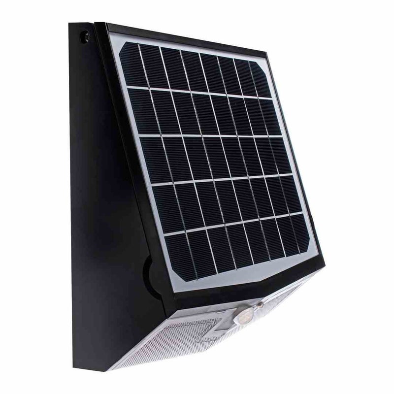 Kinkiet solarny EKO LED 15W 1500lm czarny wym:31x28,5x12,7cm IP65 Eko-Light