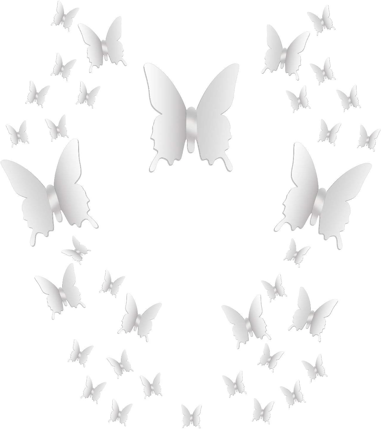 Miroir Mural 3D Papillon/Libellule - Résine Dorée - Décoration Rétro - Neuf