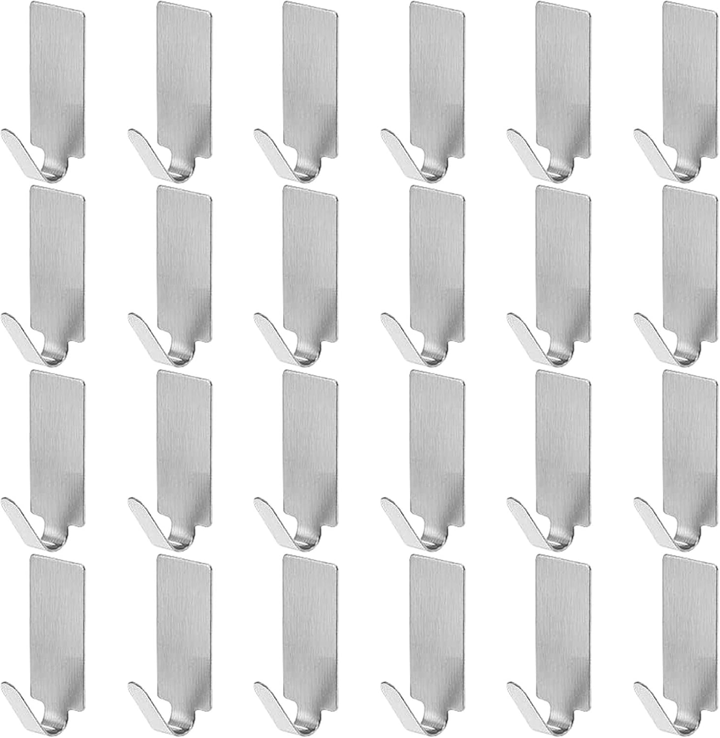 Gancho adhesivo Gancho de acero inoxidable, 24 piezas Leroy Merlin