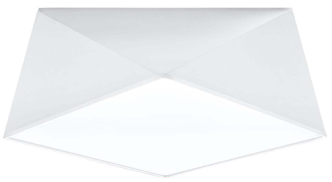 Plafonnier pvc blanc e27 2 hexa