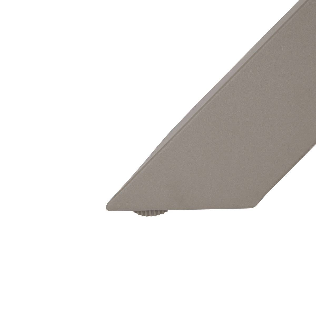 Table à manger de jardin rond en Verre Marron 6 places - 6