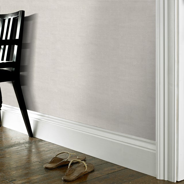 Papier peint intissé Lin Uni relief Gaufré 1005 x 52cm Blanc,Gris