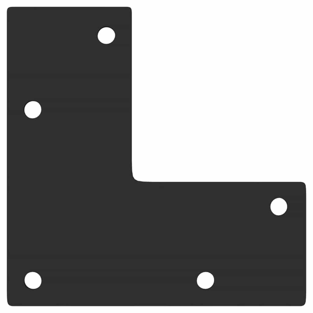 Pernas cônicas para mesa de centro 4 peças aço preto 30-31 cm - COMFORTXL - 7