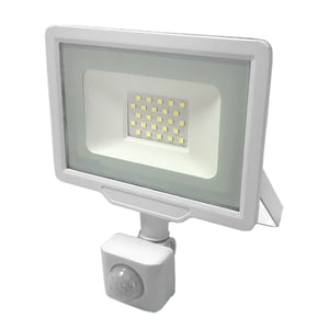 Projecteur LED Extérieur 50W IP65 BLANC avec Détecteur de Mouvement Crépusculaire - Blanc Froid 6000K - 8000K - SILUMEN