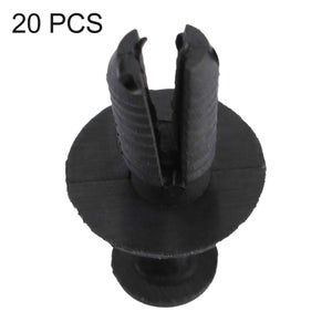 30Pz. 4Mm Nero Rivetti Plastica Tipo Spinta Fermo Pannello