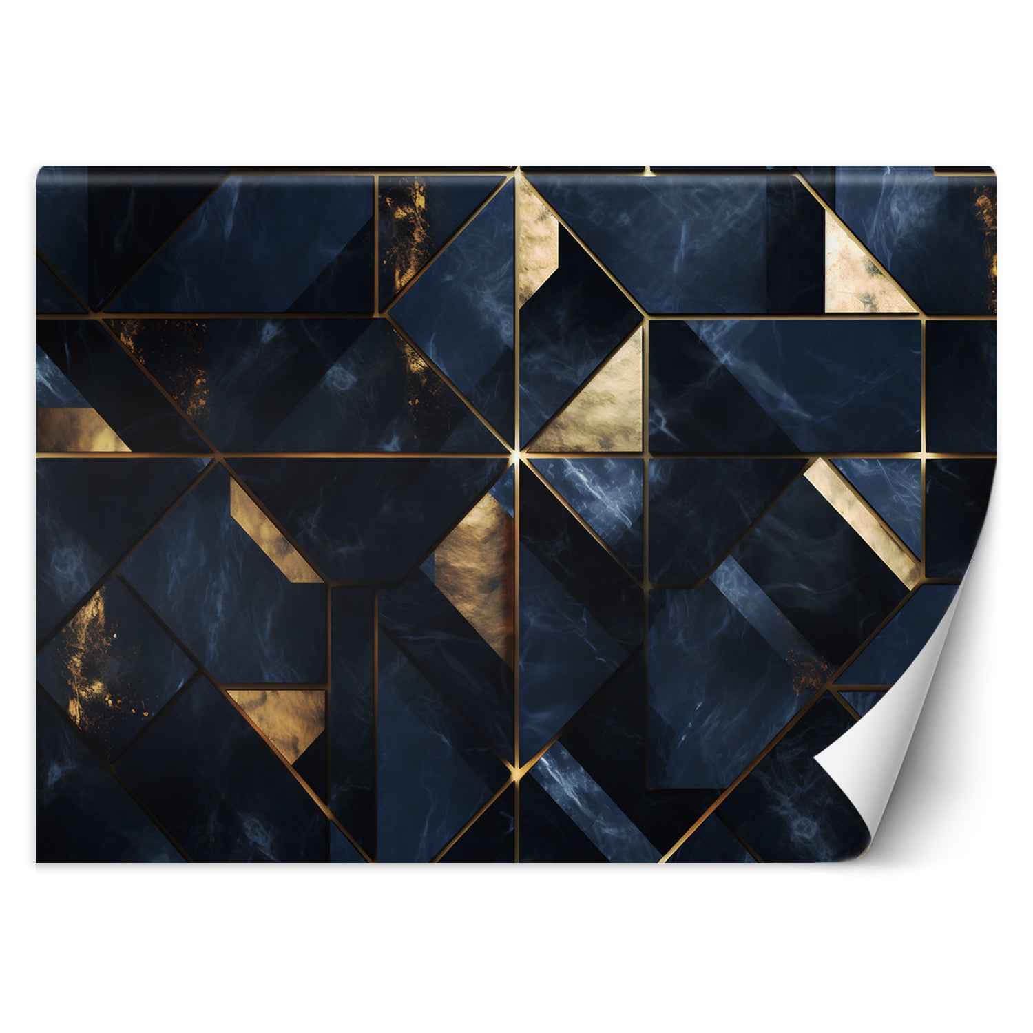 Fototapeta, Niebieski marmur 3D 350x245