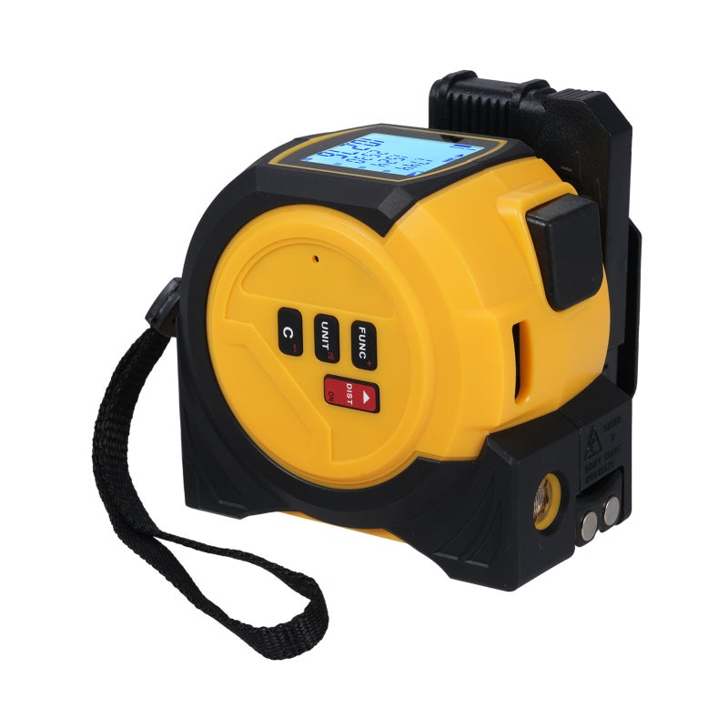 Mètre ruban laser intelligent 3 en 1 (Mètre ruban de 5 m + Télémètre laser de 60 m avec projection laser en forme de croix) - 6