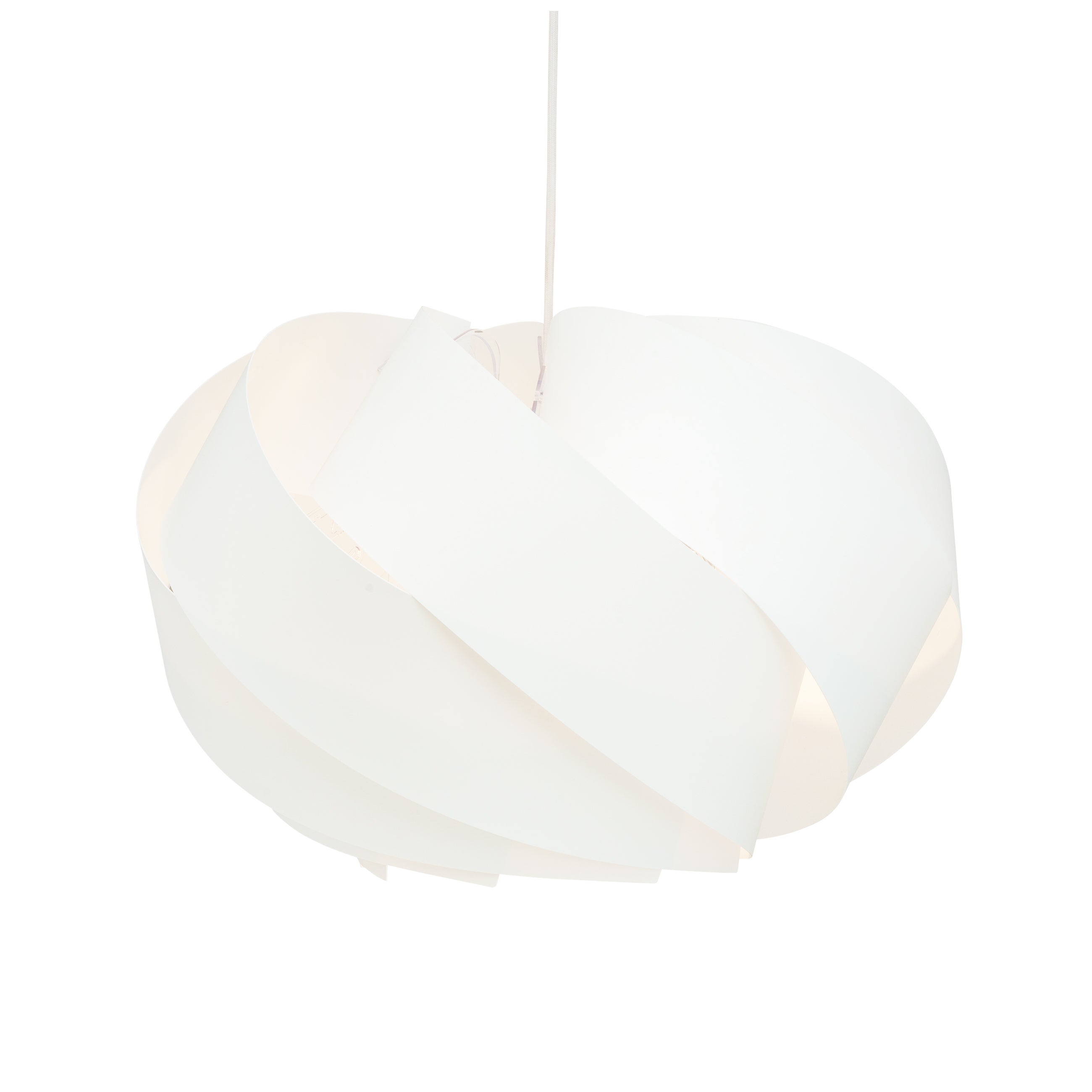 Suspension en acrylique et polycarbonate blanc, h 35 cm d 50 cm Boleo - DYBERG LARSEN - 2