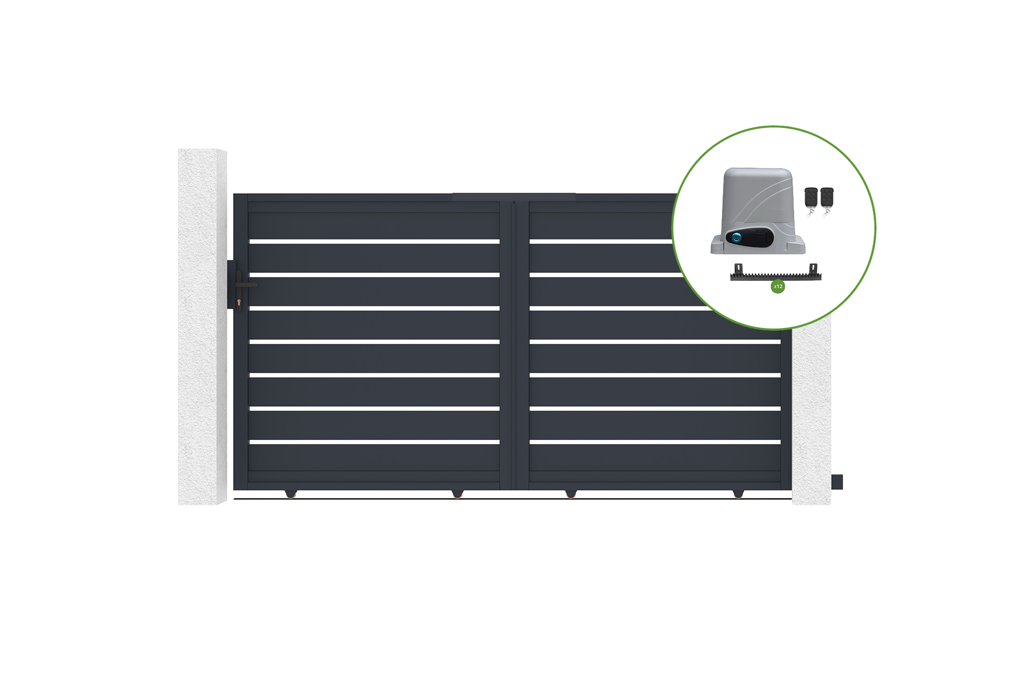 Brama przesuwna elektryczna 3,5m VOGEL 350C160 + napęd RANGER C300