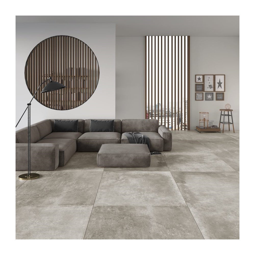Carrelage effet béton Antibes Pearl 60x60 cm | Leroy Merlin