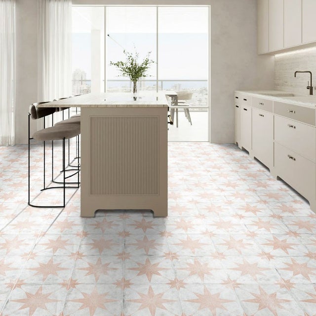 Carrelage Sol Mat CERTECA ESTRELA Hydraulique Effet Carreaux de Ciment Design 08 | 33,5x33,5 (carton avec 13 unités = 1,46 m2)