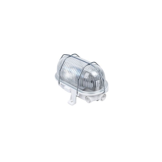 Hublot extérieur ovale - Verre - E27 - 60W - IP44 - Dimmable - Sans ampoule