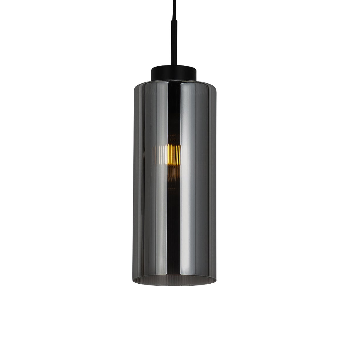 Qazqa nowoczesny lampa wisząca inteligentny - Laura - czarny, okrągły, żarówkami LED 7w, e27, 2700k - 6500k, ściemnialny, 12cm