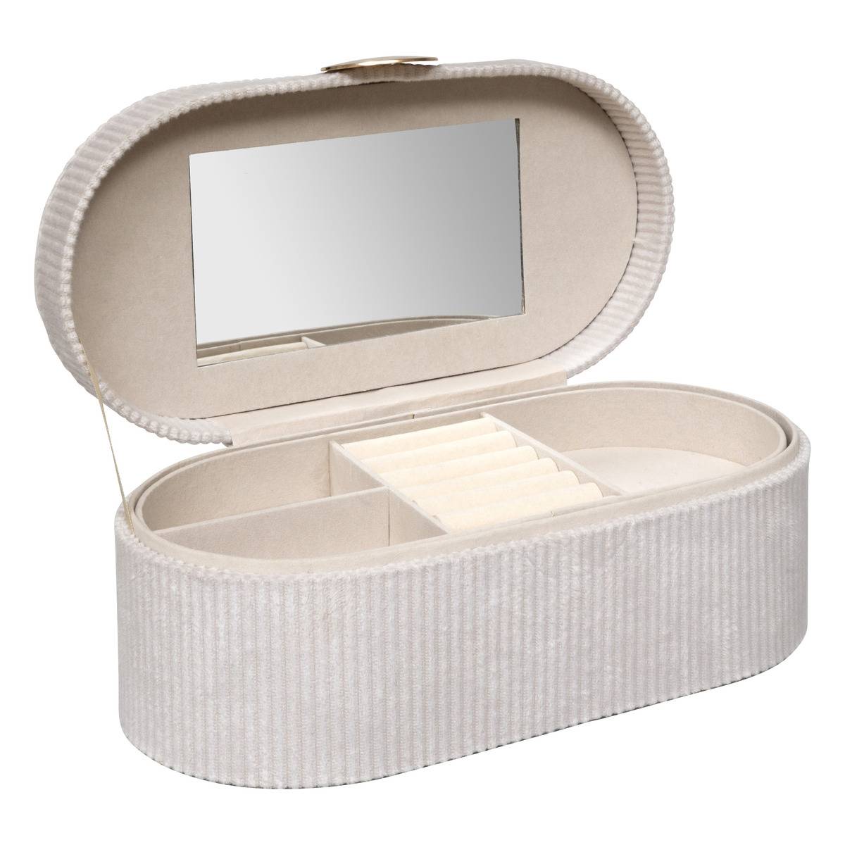Boîte à bijoux Enya velours beige L255cm - Atmosphera créateur d'intérieur - 3