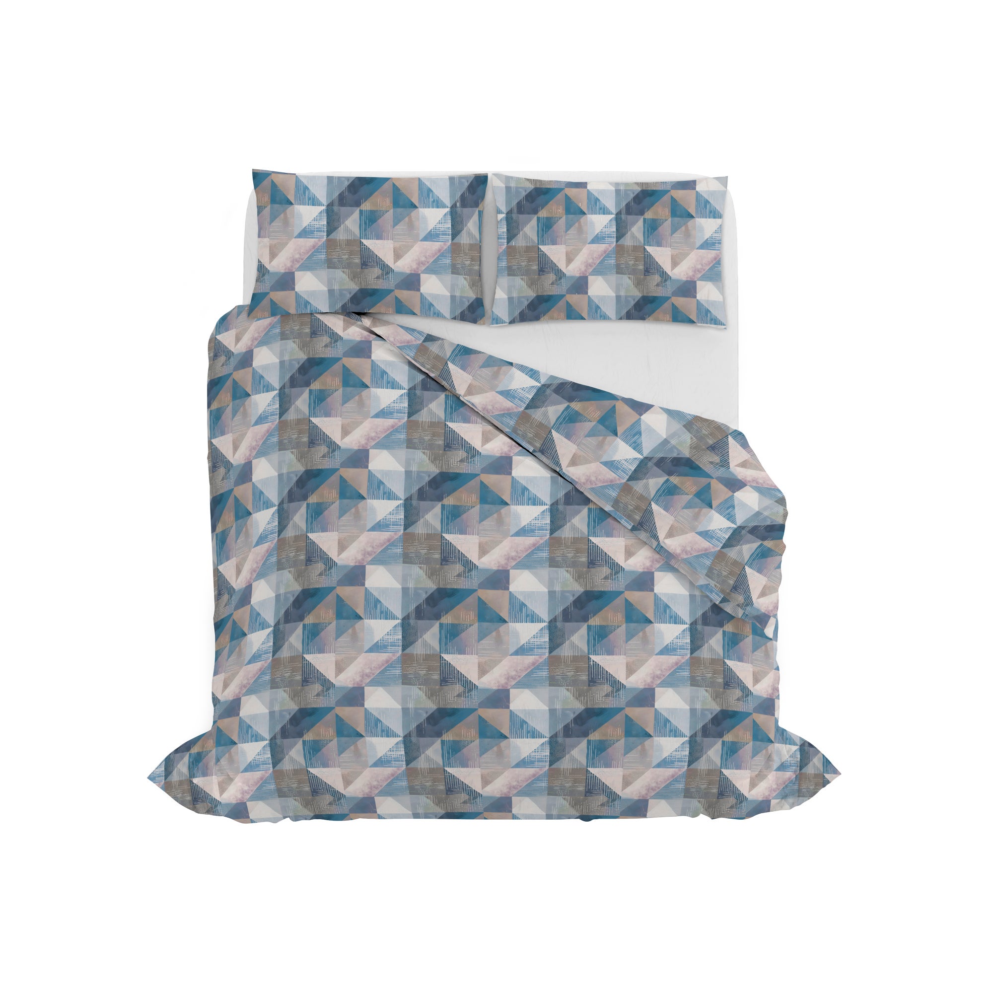 PARURE COPRIPIUMINO RIVER MATRIMONIALE SEPIK BLUE - 3