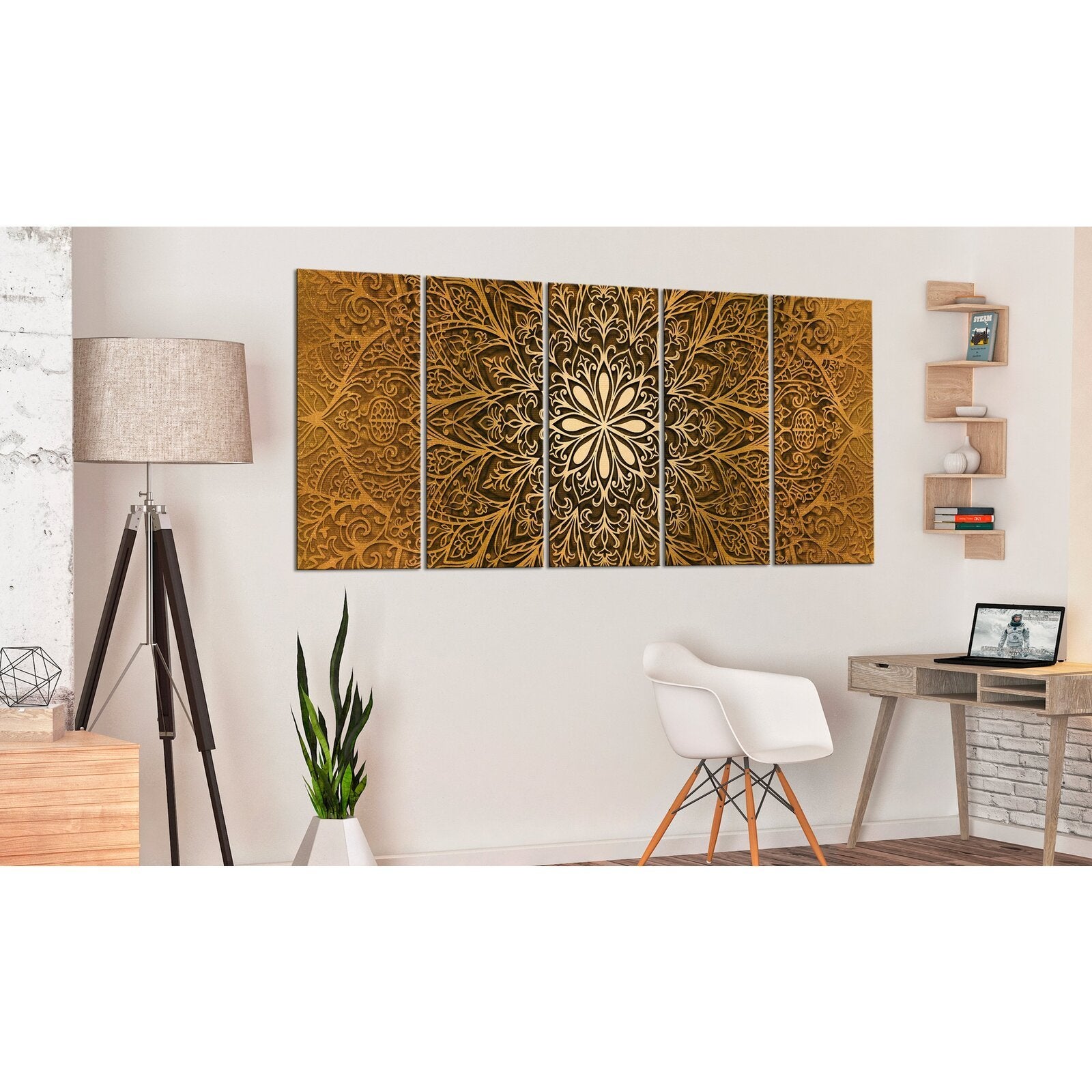 Tableau papier mandala - 200 x 80 cm - 2