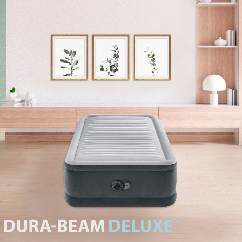 Colchón Inflable Eléctrico INTEX 1,5 Plazas Dura-Beam Comfort Plush