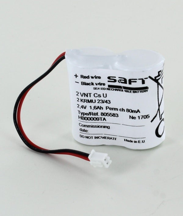 Batterie 2.4V 1.6Ah pour Baes Ura 111901, Legrand 62525 - 2