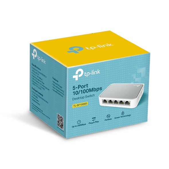 TP-LINK TL-SF1005D V15 commutateur réseau Géré Fast Ethernet (10/100) Blanc - 7