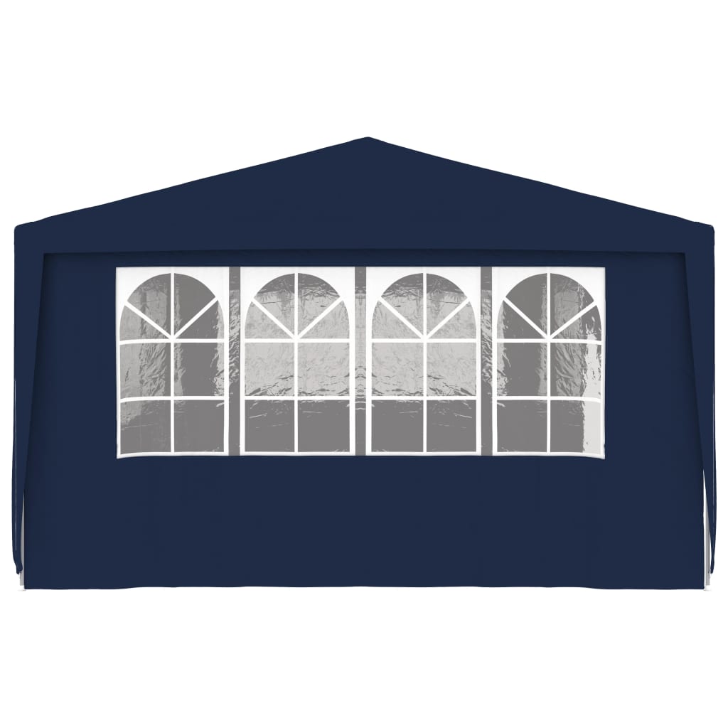 Tente de réception avec parois latérales 4x9 m Bleu 90 g/m² VIDAXL - 7