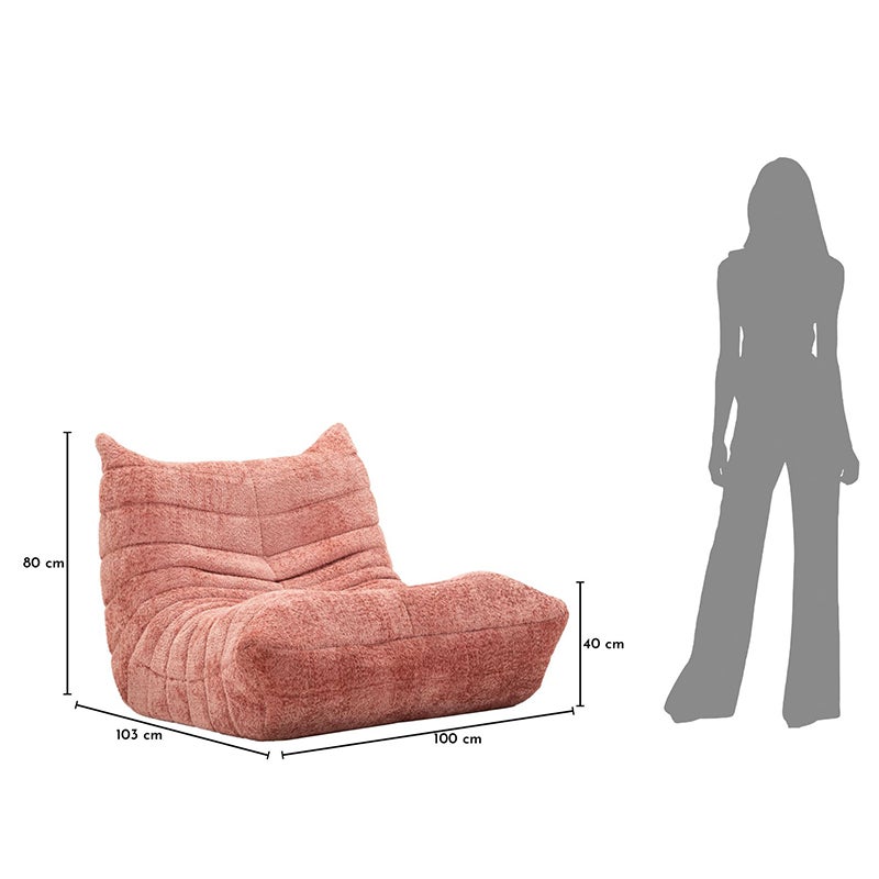 Chauffeuse Tissu Bouclette 