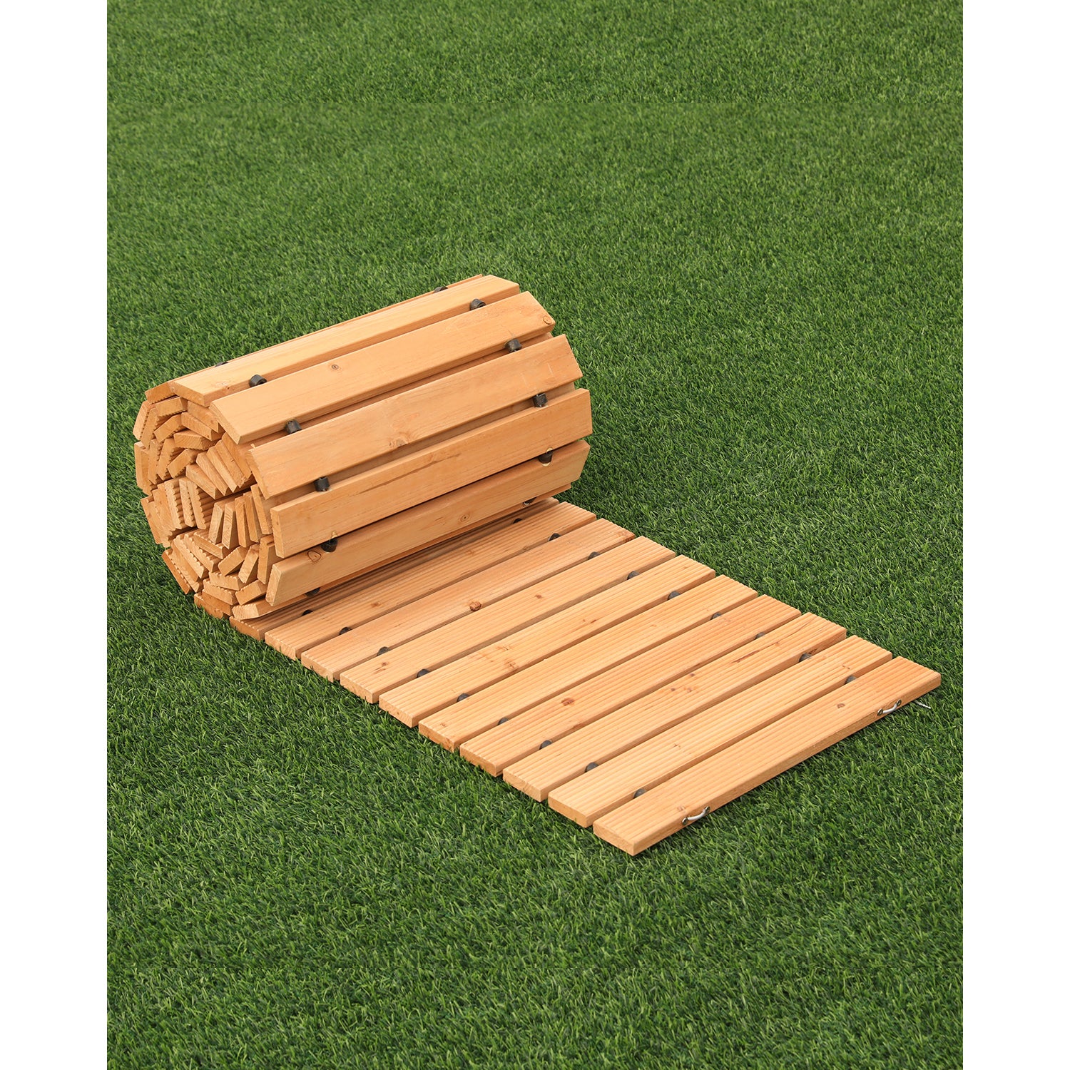 Passerella da giardino in legno,VEVOR 240x43 cm,cedro dritto antiscivolo,cavo in metallo,vialetto decorativo per cortile ed eventi | Leroy Merlin