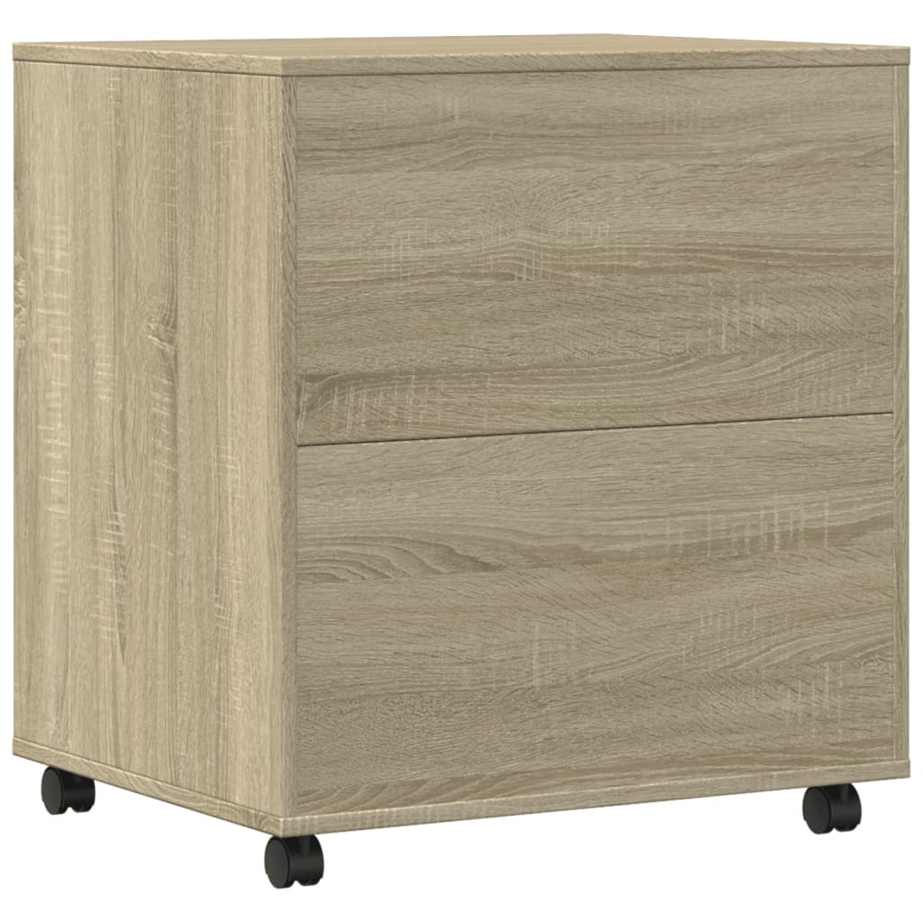 Support d imprimante avec roulettes chêne sonoma 60x50x67 cm - 7