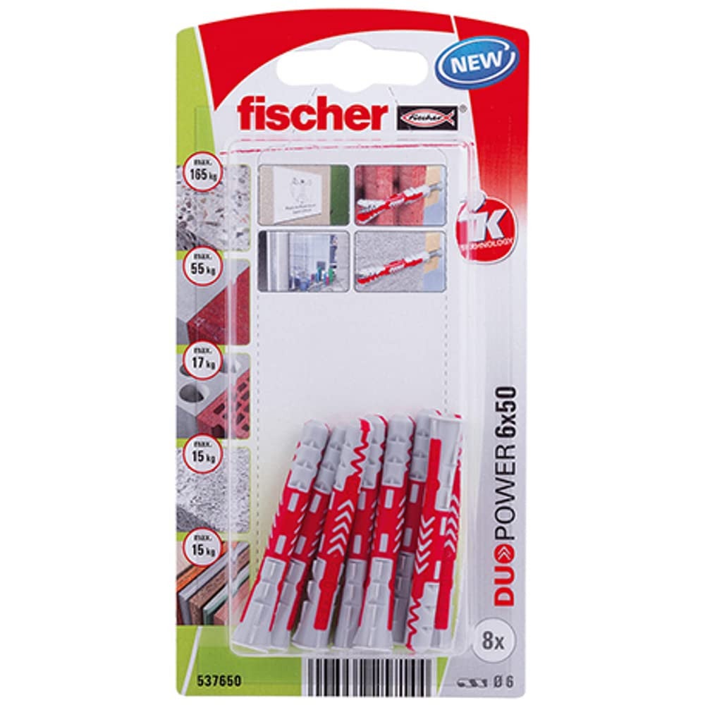 Fischer DUOPOWER 6x50 �ncoras Fixa��o S�lida - 4