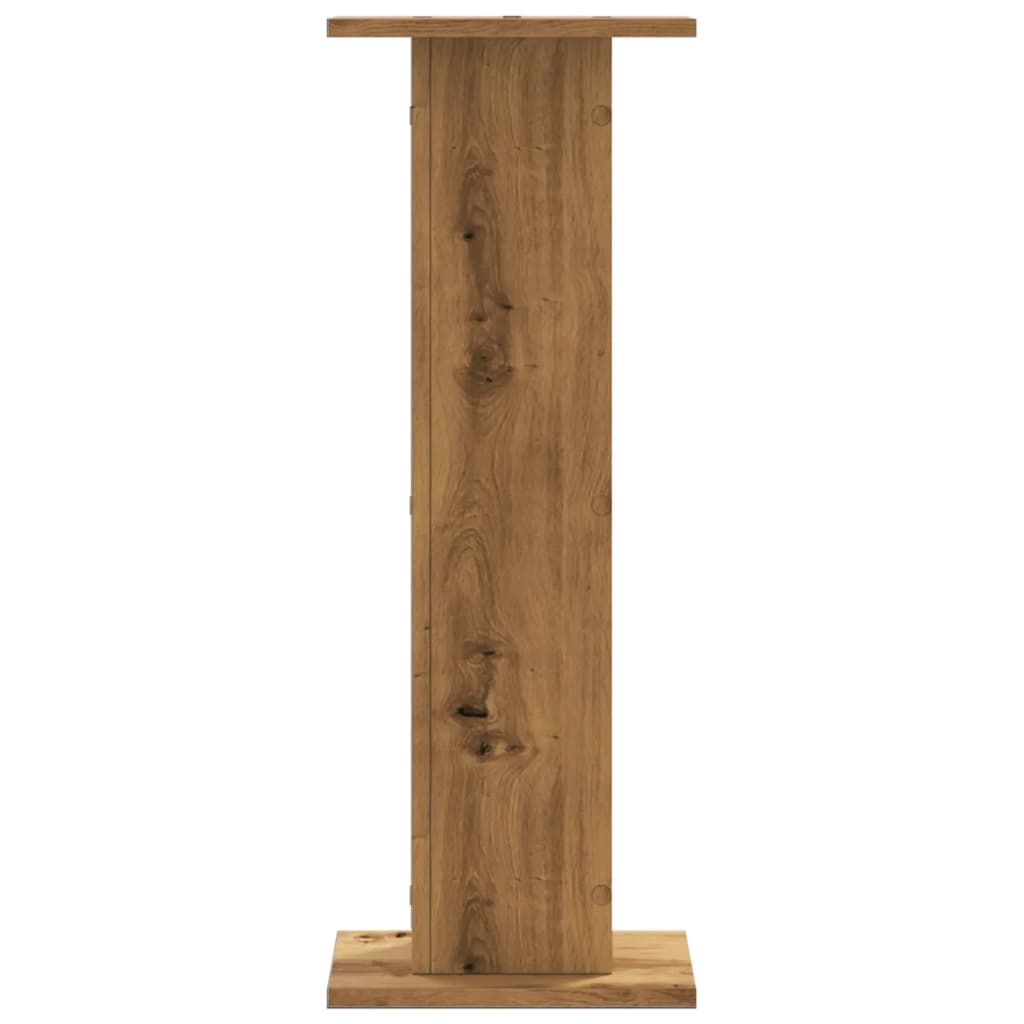 Supports pour plantes 2 pcs chêne artisanal bois d'ingénierie - 4