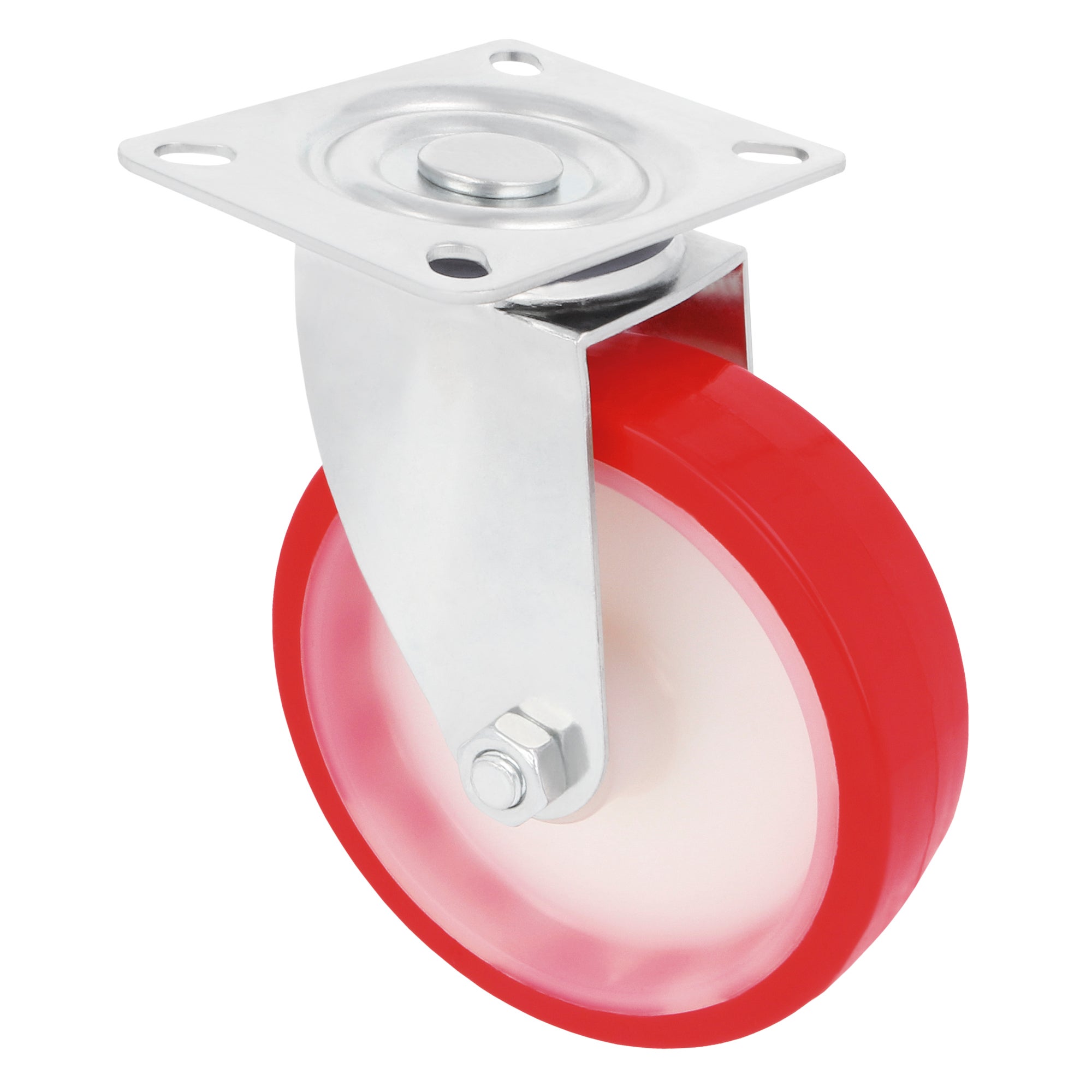 Amig - Pack De 4 Roulettes Fixes | 80 Mm | Plaque Métallique | Poids Maximum 100 Kg | Pour Déplacer Des Meubles Lourds Ou Des Électroménagers | Roul | Leroy Merlin