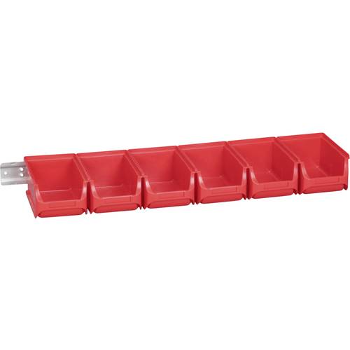 Lot de 6 bacs à bec rouge Taille 2 avec rail ProfiPlus Allit | Leroy Merlin