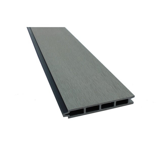 Lâmina de Vedação Compósito Larko Cinza Claro 176x14.8x2.1cm