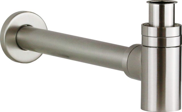 Siphon abaissé pour lavabo et bidet en acier brossé Vicario 890/TC.07 - acier inoxydable brossé