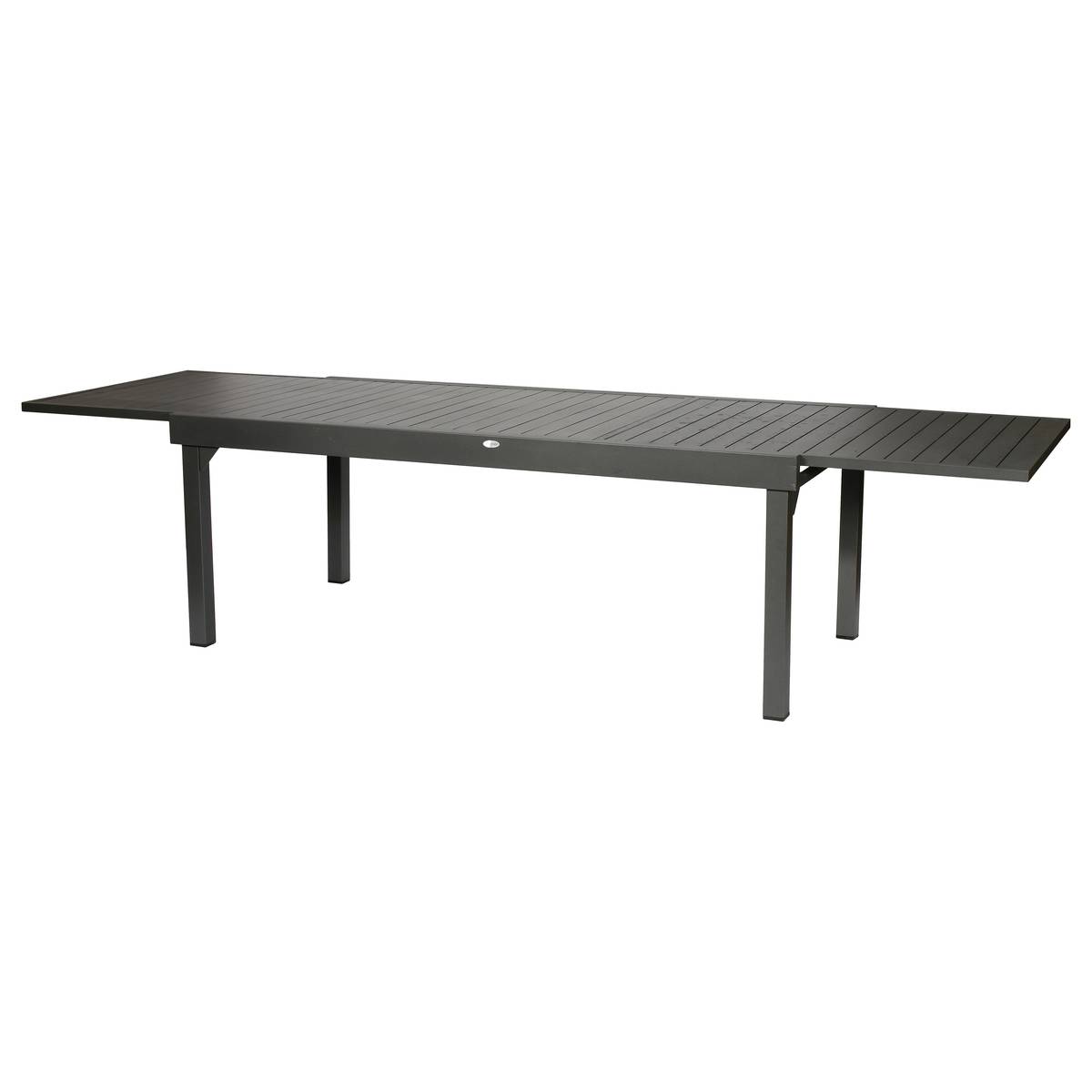Table de jardin extensible rectangulaire en Aluminium Gris 12 places - 3