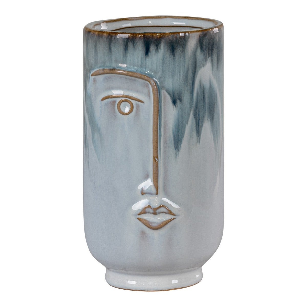 Wazon Dekoracyjny Pierwiosnek, Porcelana, Niebieski, Seven Design