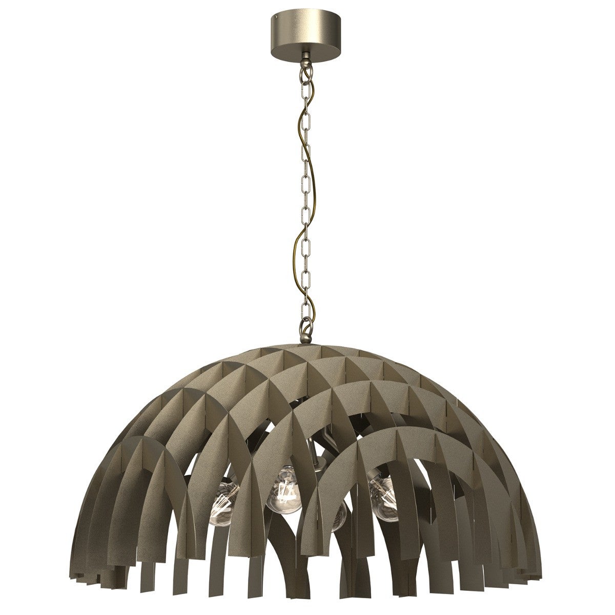Lampa wisząca Space tytanowe złoto 4xE27x15W wym: 130 x 77 x 77 cm metal Luminex