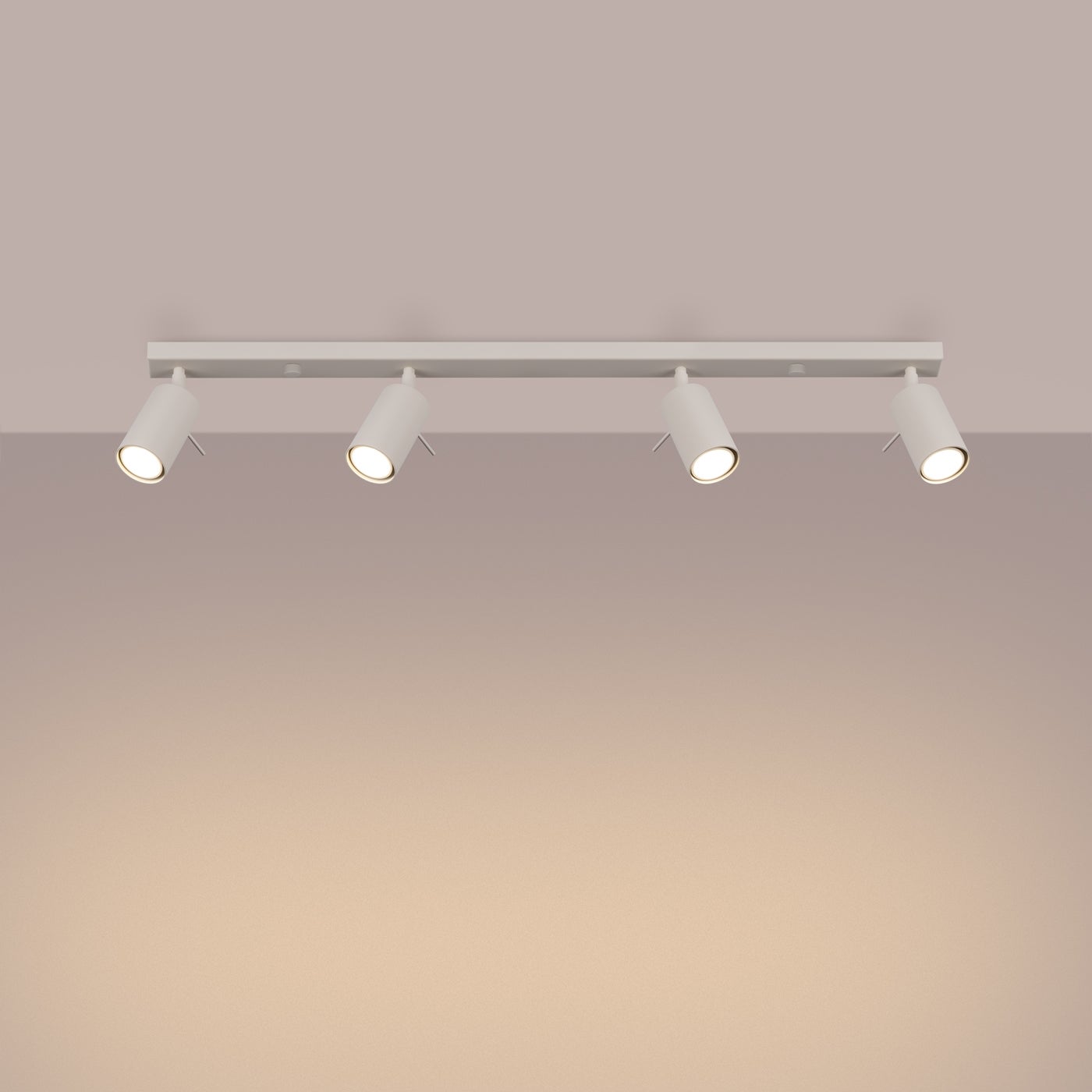 Plafon BRIIX 4L beżowy LED 3000K - 81x6x17cm Sollux