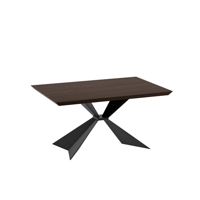 Stark - Stół stały (160 x 90 cm) w czarnej okleinie