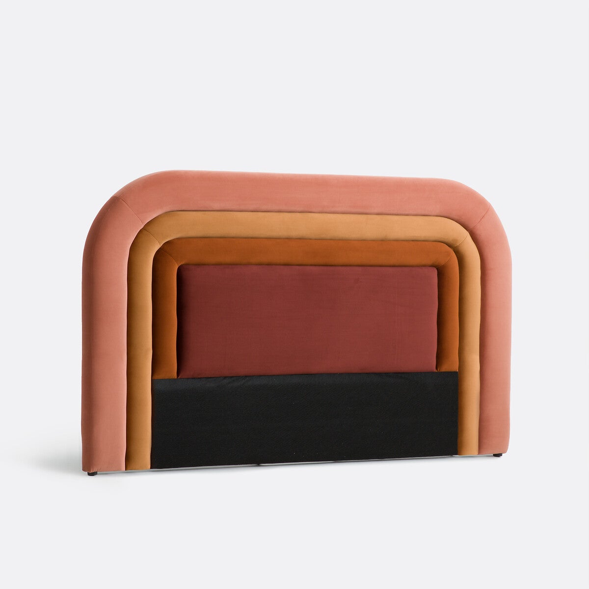 Tête de lit en velours, Elvita - Multicolore - 160 cm