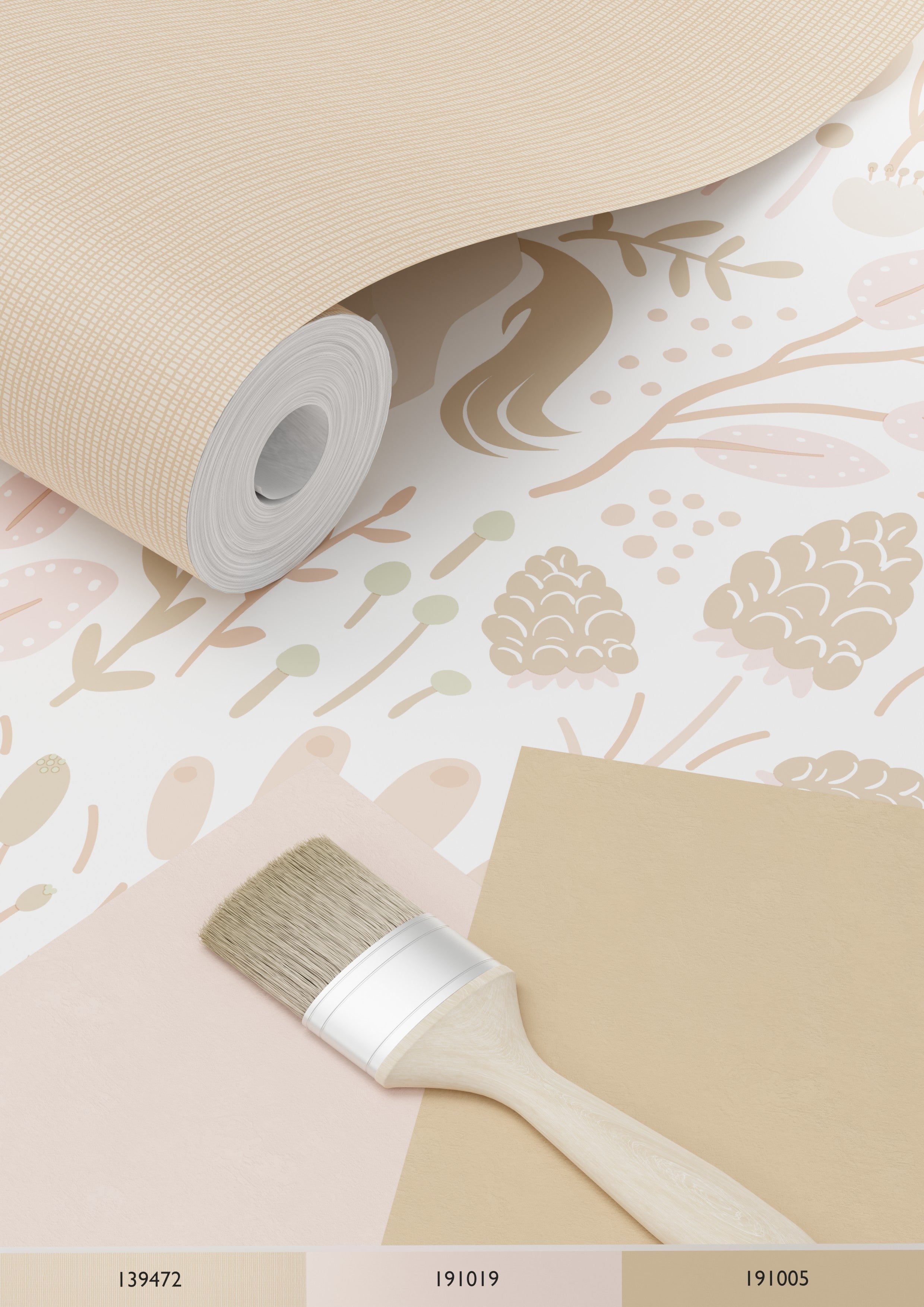 Papier peint licornes beige - 53 cm x 10.05 m - ESTAhome - 7