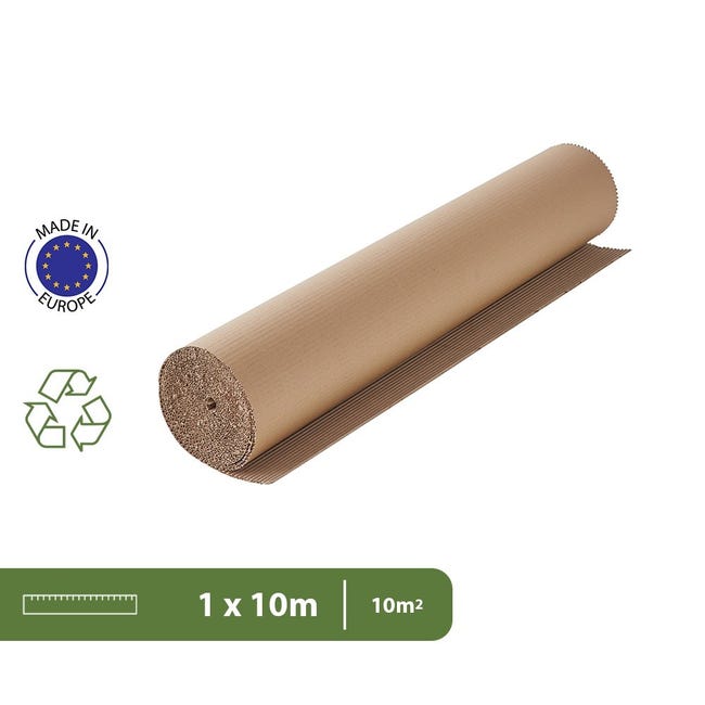 Carta Imballaggio A Nido D'ape 38 Cm X 50 M + Corda Iuta 15 M - Per Traslochi E Regali