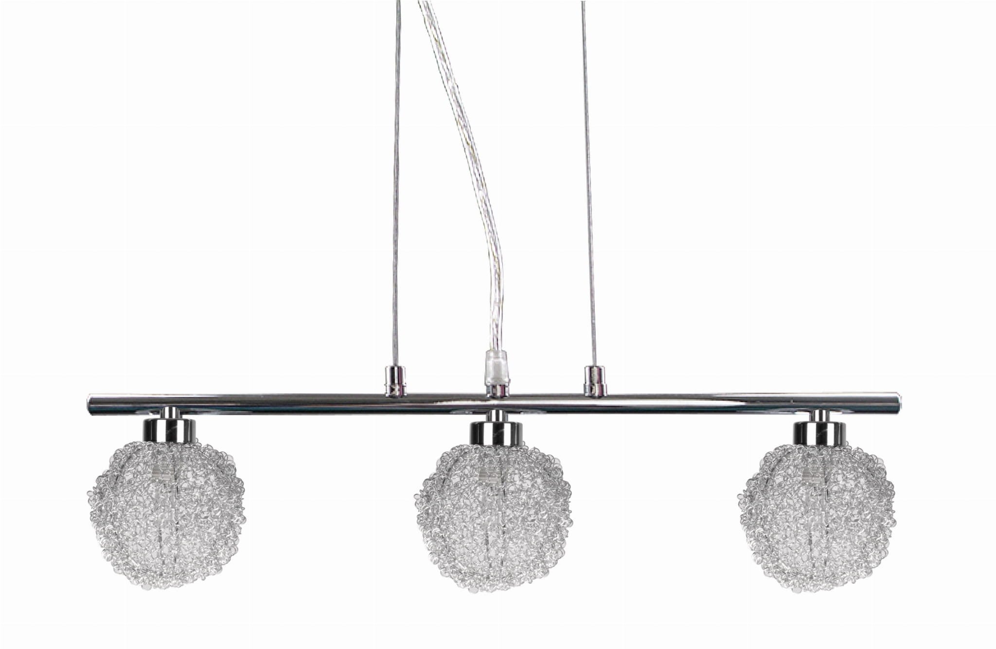 Lampa wisząca Wind chromowana-srebrna 3xG9x40W wym: 95 x 50 x 11 cm metal Candellux