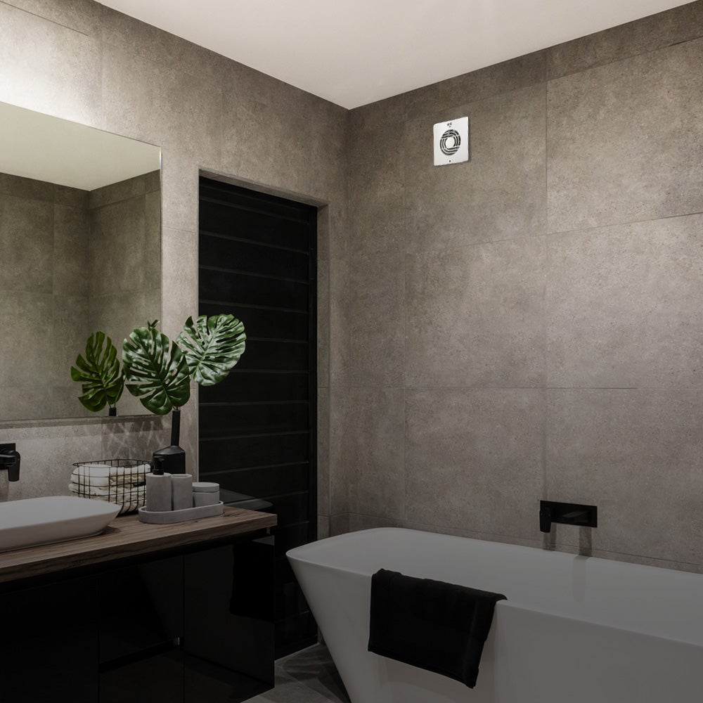 Ventilateur d'extraction du mur 100 mm en plastique CLASSIC blanc 500.000.100 HOROZ ELECTRIC - 2