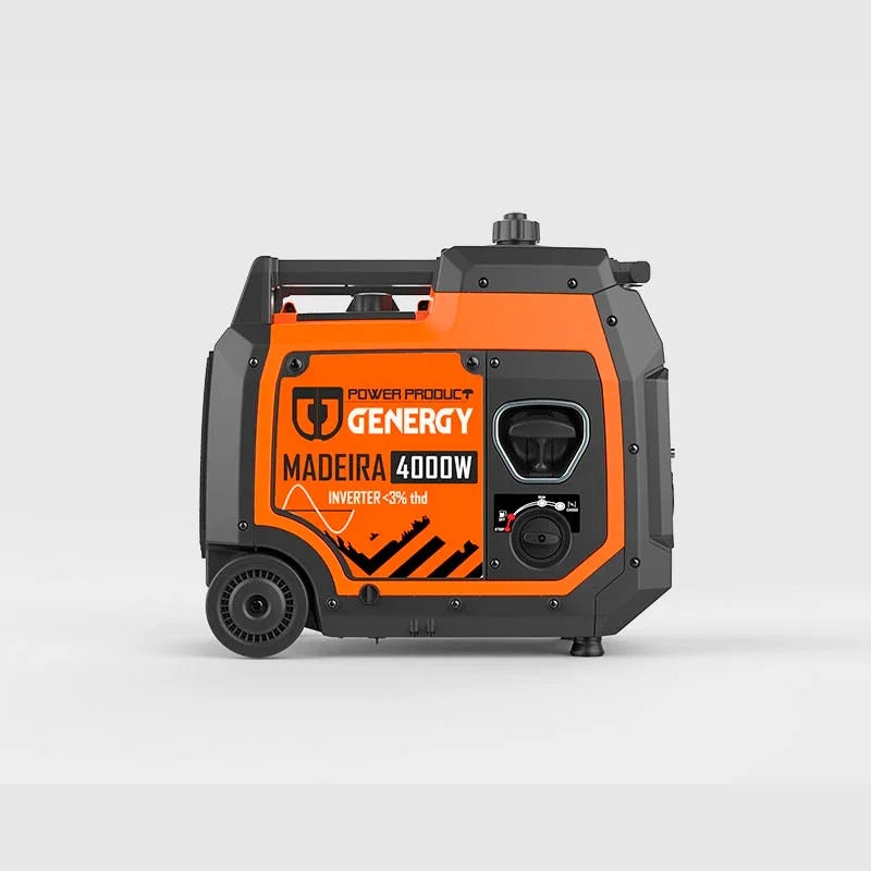 Groupe électrogéne inverter silencieux GENERGY MADEIRA 4KW - Démarrage électrique - Insonorisé - Générateur Électrique essence - 6